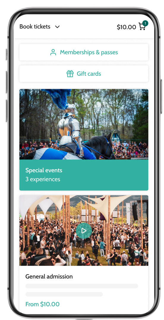 Hytix alternative on mobile. Memberships, gift cards and sessions can be bought here.